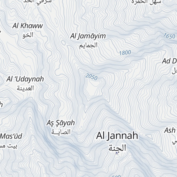 Map of Jabal ar Rahiyah