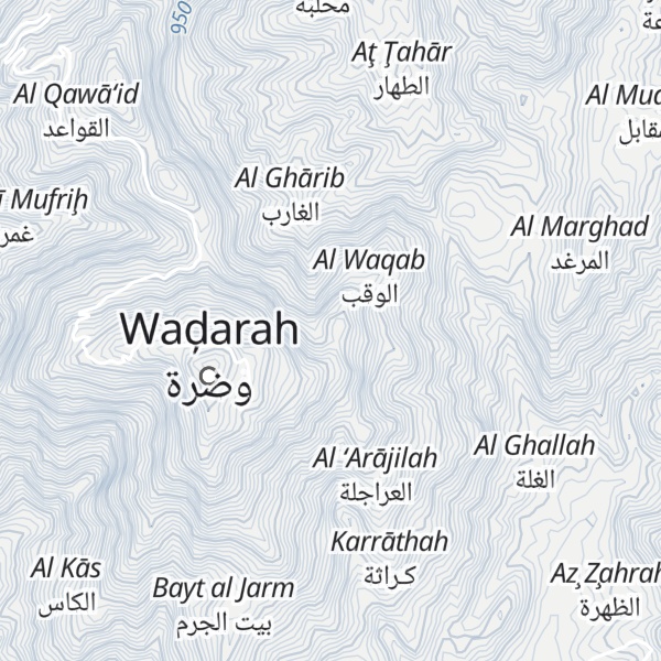 Map of Jabal Wadarah