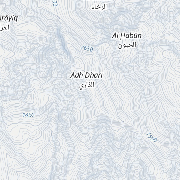Map of Jabal Bani `Atab