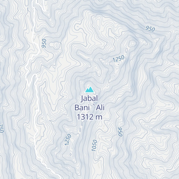 Map of Jabal Bani `Ali