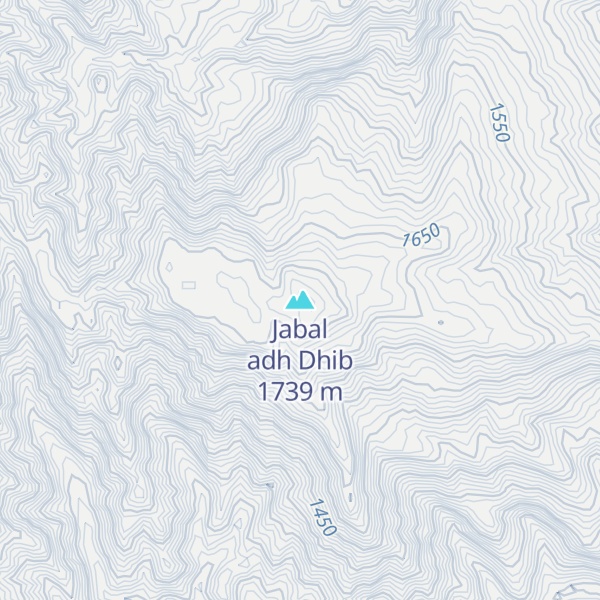 Map of Jabal adh Dhib