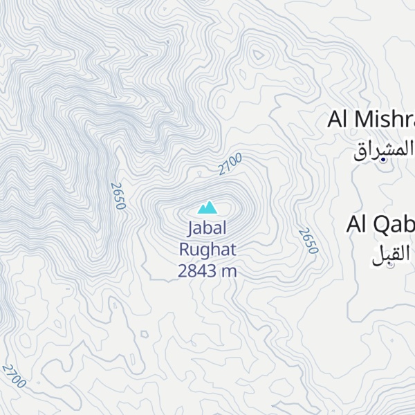 Map of Jabal Rughat