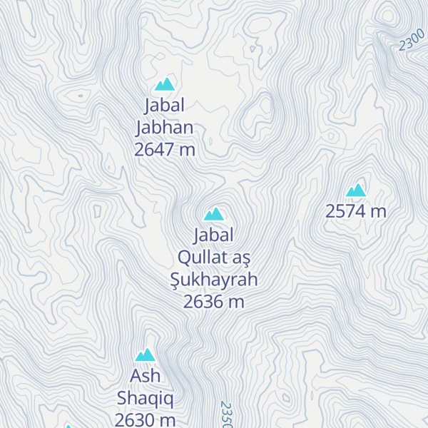 Map of Jabal Qullat aş Şukhayrah