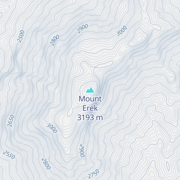 Map of Mount Erek