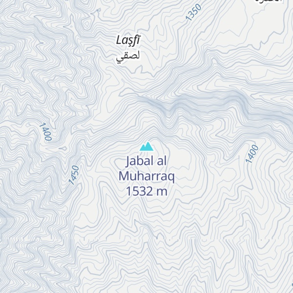 Map of Jabal al Muharraq