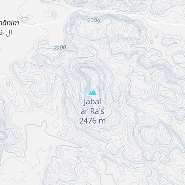 Map of Jabal ar Ra's