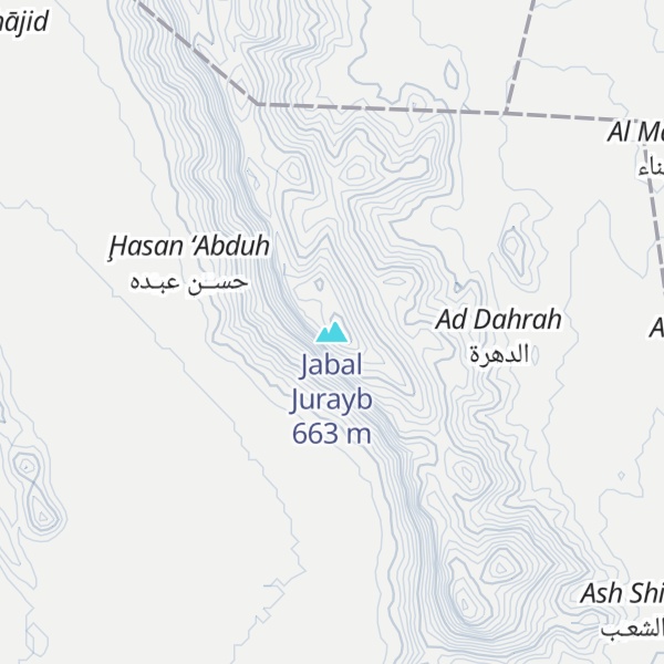 Map of Jabal Jurayb