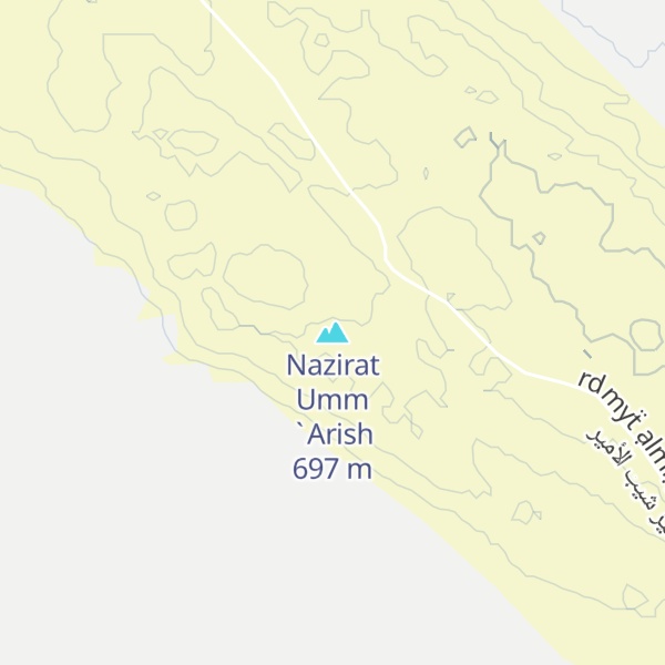 Map of Nazirat Umm `Arish