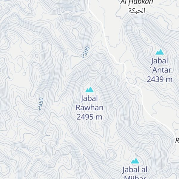 Map of Jabal Rawhan