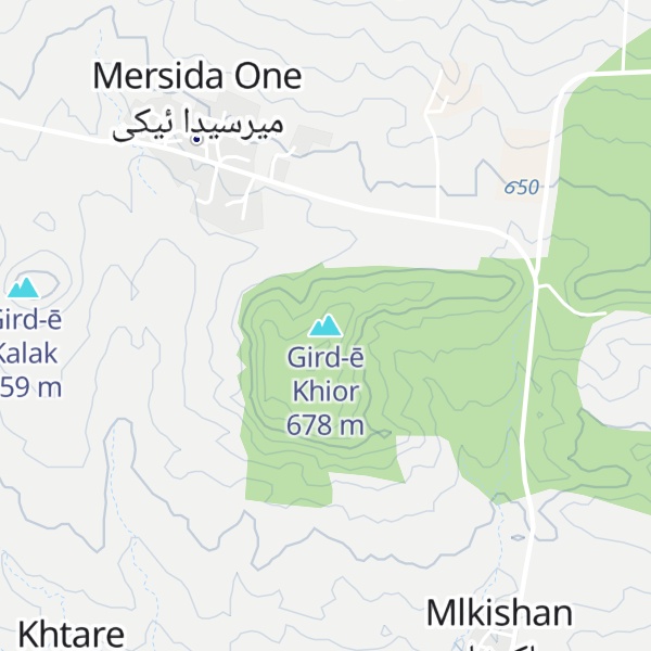 Map of Gird-ē Khior