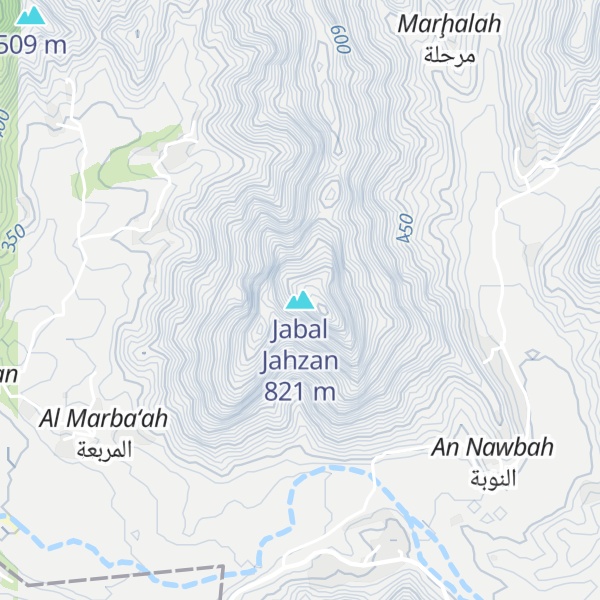 Map of Jabal Jahzan