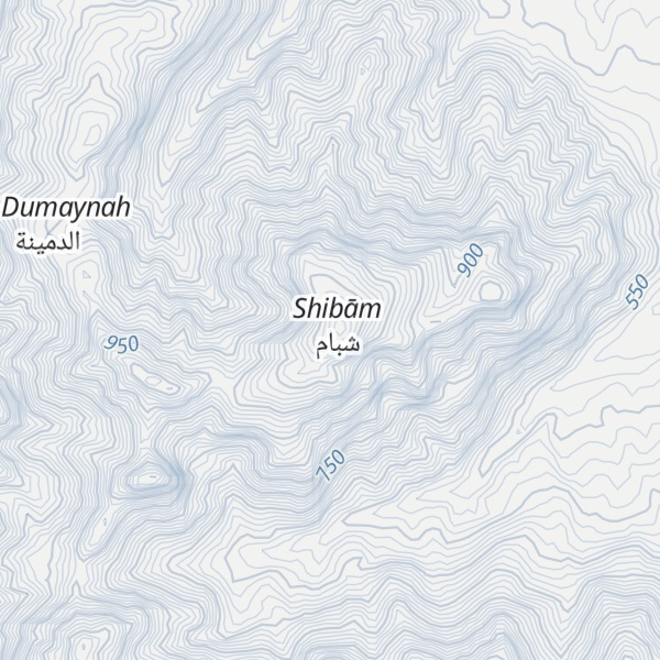Map of Jabal Shibam