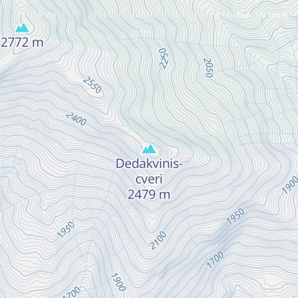 Map of Dedakvinis-cveri