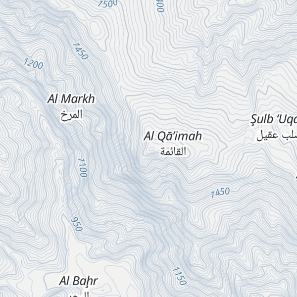 Map of Jabal al Jabar