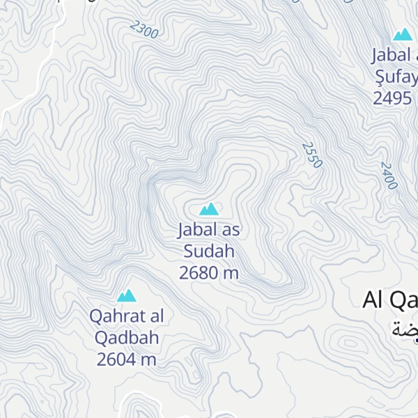 Map of Jabal as Sudah