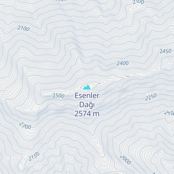 Map of Esenler Dağı