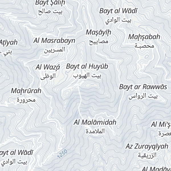 Map of Jabal ash Shawariqah