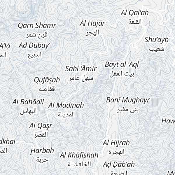 Map of Jabal `Izzan