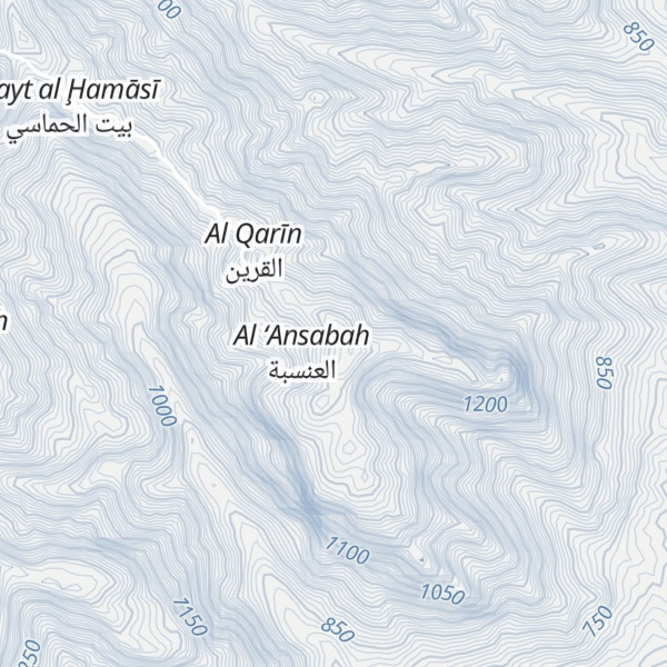 Map of Jabal al Qurayn