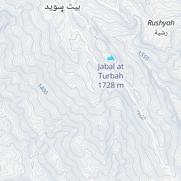 Map of Jabal al ‘Uraf