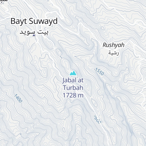 Map of Jabal at Turbah