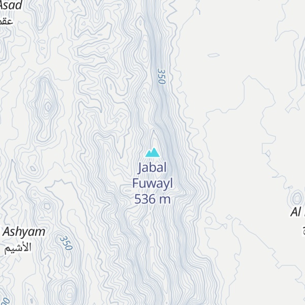Map of Jabal Fuwayl