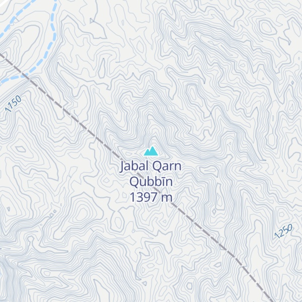 Map of Jabal Qarn Qubbīn