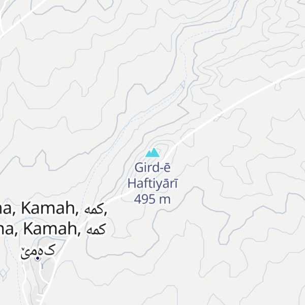 Map of Gird-ē Haftiyārī