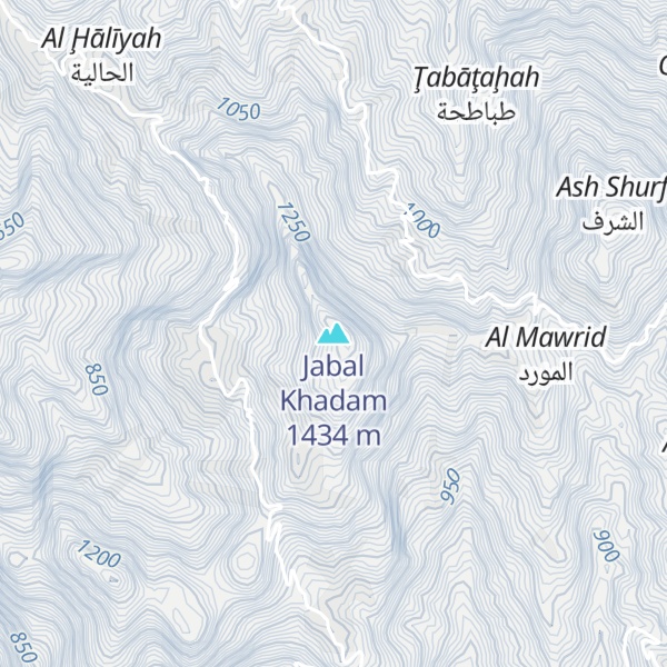 Map of Jabal Khadam