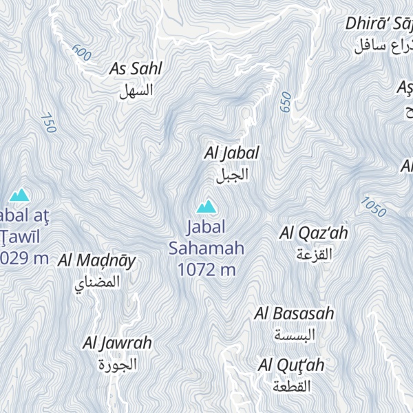 Map of Jabal Sahamah
