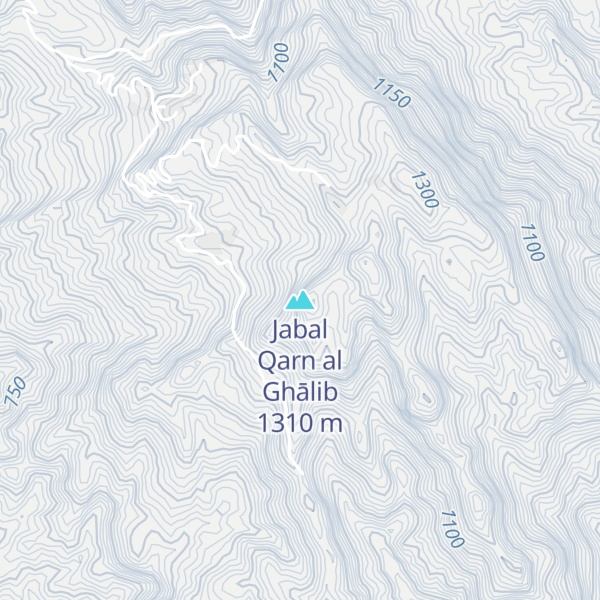 Map of Jabal Qarn al Ghālib