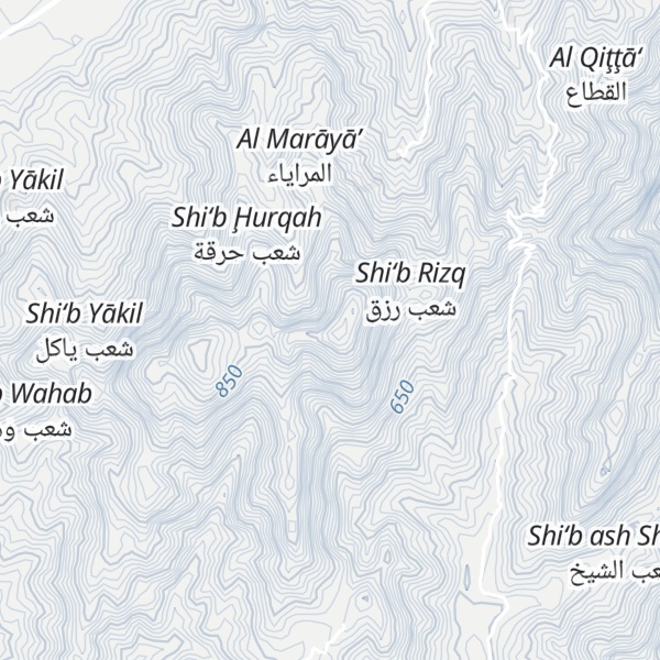 Map of Jabal Tiyash