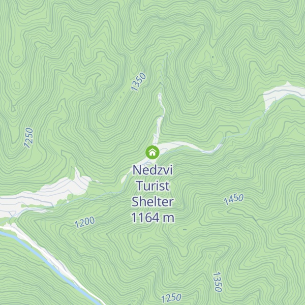 Map of Nedzvi Turist Shelter