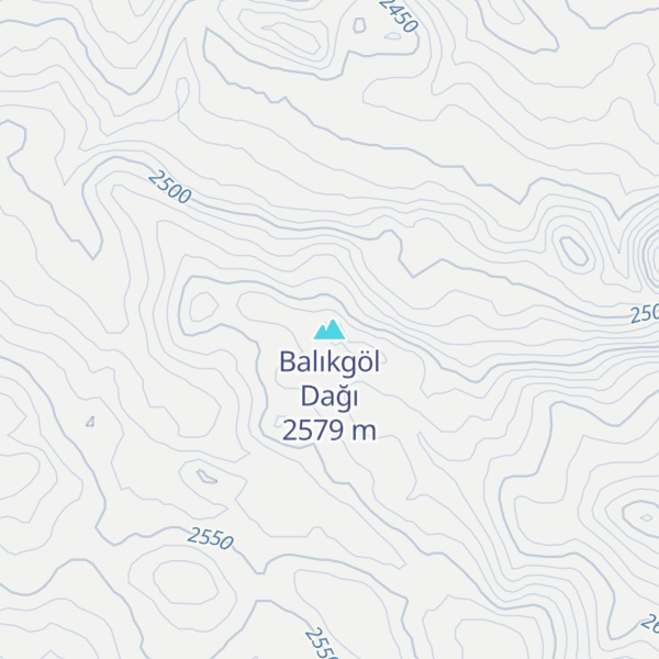 Map of Balıkgöl Dağı