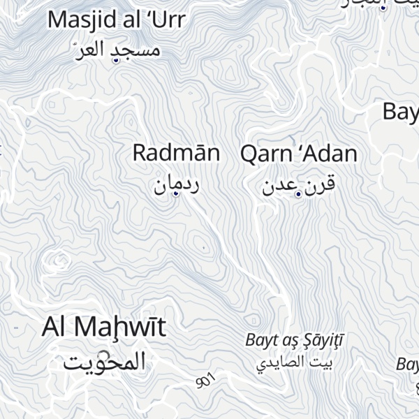 Map of Qarn `Adan