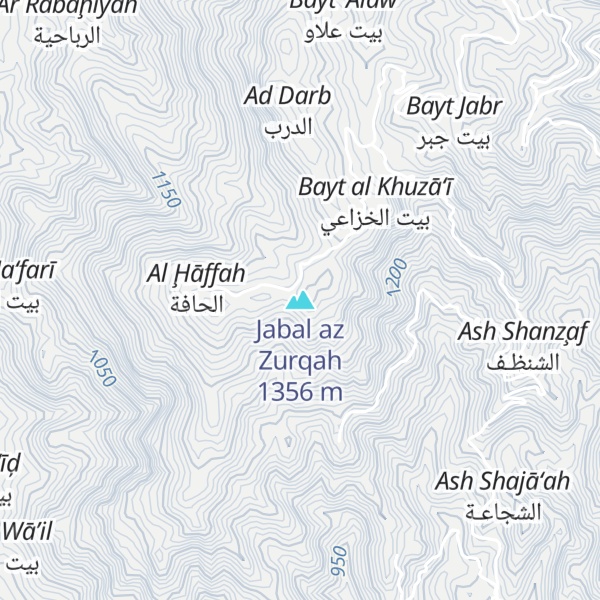 Map of Jabal az Zurqah