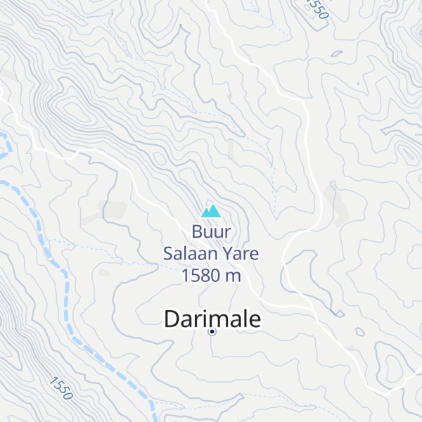 Map of Buur Salaan Yare