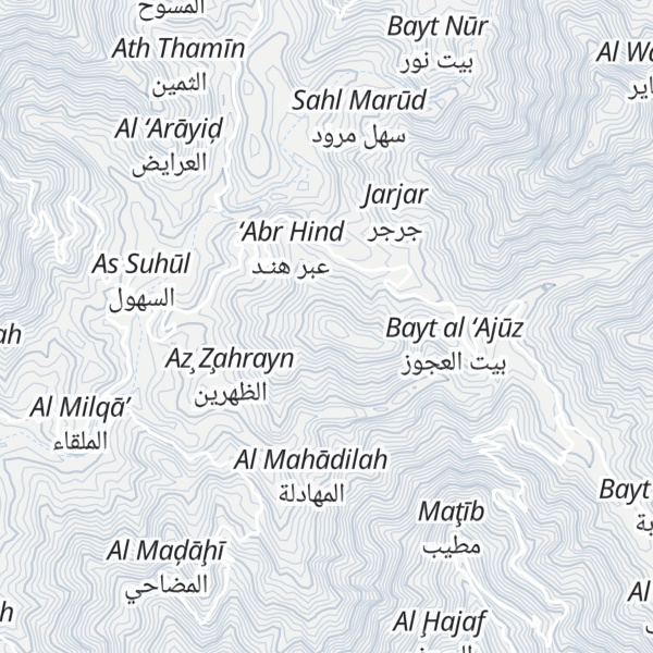 Map of Jabal Qarn