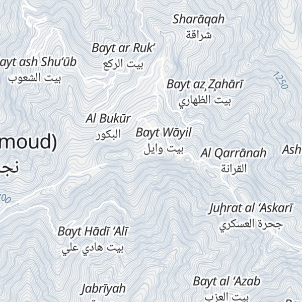 Map of Jabal Qaflah
