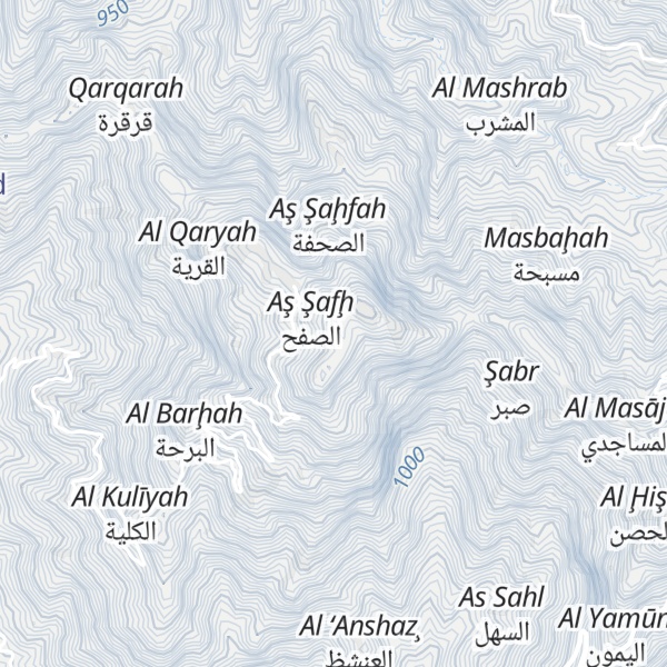 Map of Jabal Qu`ar