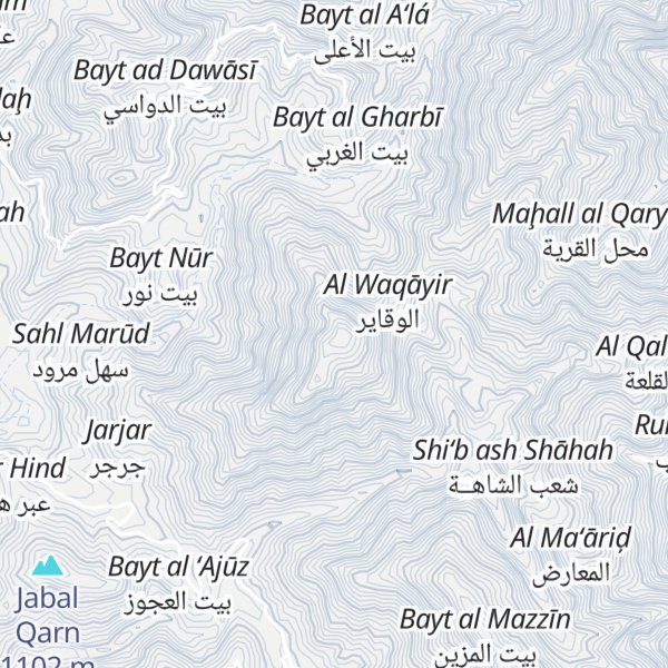 Map of Jabal Habb