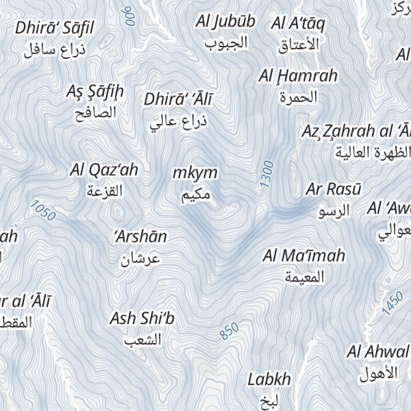Map of Jabal Aswad