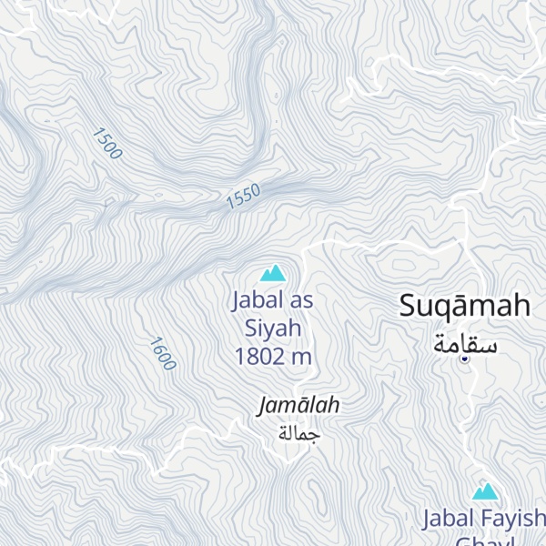 Map of Jabal as Siyah