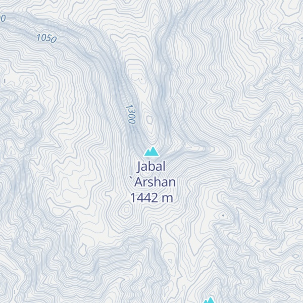 Map of Jabal `Arshan