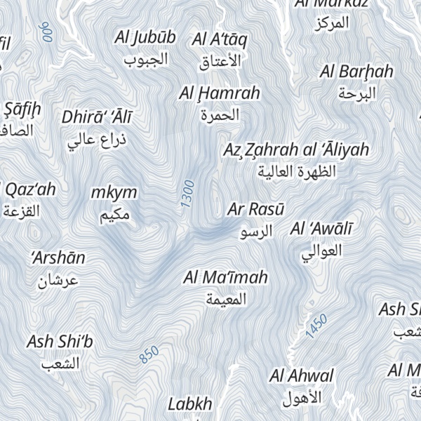 Map of Jabal al Haym