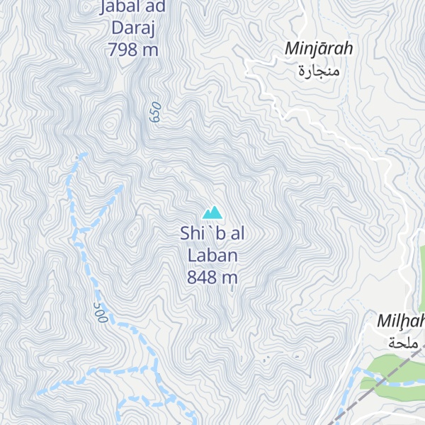 Map of Shi`b al Laban