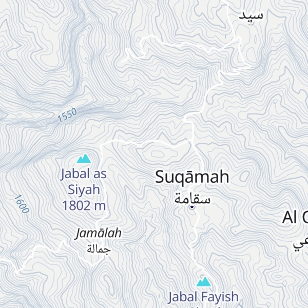 Map of Jabal al Jama'im