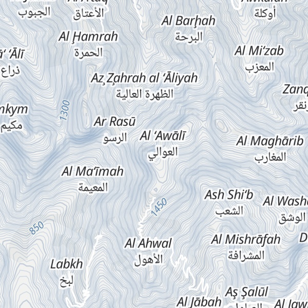 Map of Jabal Musbahi Bani al Ja`d