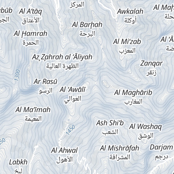 Map of Jabal Yafuz