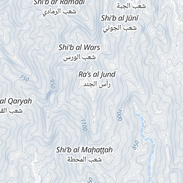 Map of Jabal al Janad